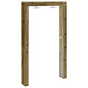 vidaXL Outdoor Shower Natural 137 x 23 x 226 cm Impregnated Pine Wood