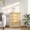 vidaXL Chest of Drawers Corona 92x48x120 cm Solid Wood Pine