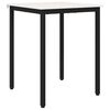 vidaXL Dining Table White 60 x 60 x 75 cm Solid Pine Wood