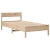 vidaXL Bed Frame without Mattress 75x190 cm Small Single Solid Wood Pine