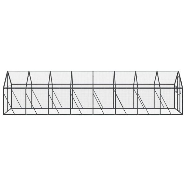 vidaXL Aviary Anthracite 1.79x8x1.85 m Aluminium