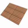 vidaXL Decking Tile 6 pcs Brown 60 x 30 cm WPC