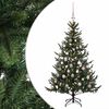 vidaXL Artificial Christmas Tree with Bauble 120 cm 150 LEDs