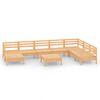 vidaXL 9 Piece Garden Lounge Set Solid Wood Pine