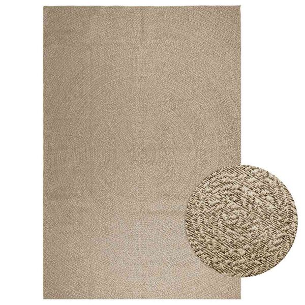 vidaXL Rug ZIZUR Beige 240x340 cm Jute Look Indoor and Outdoor
