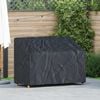 vidaXL Garden Bench Cover Black 134 x 70 x 65 / 94 cm 210D Oxford Fbric
