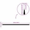 vidaXL Self-adhesive Door Brush Seals 6 pcs White 100 cm
