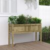 vidaXL Garden Planter with Legs 110x31x70 cm Impregnated Wood Pine