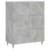 vidaXL Highboard Concrete Grey 69.5x34x180 cm Engineered Wood