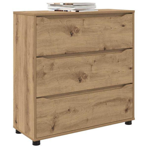 vidaXL Storage Cabinet Artisan Oak 80 x 31 x 81 cm Engineered Wood