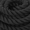 vidaXL Battle Rope Black 15 m 11 kg Polyester