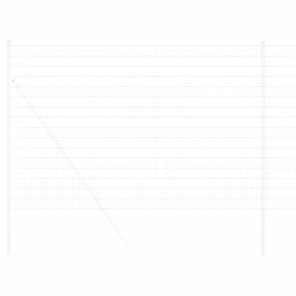 vidaXL Euro Fence Silver 1.6 x 10 m Hot dip galvanized iron