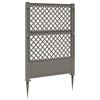 vidaXL Trellis with Spike PP Grey