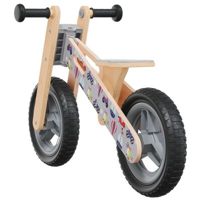 vidaXL Balance Bike for Children Grey Printed