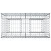 vidaXL Gabion Raised Bed Silver 100 x 50 x 80 cm Galvanised Steel