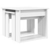 vidaXL Coffee Table Set 2 pcs White Engineered Wood