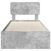 vidaXL Bed Frame Concrete Grey 100 x 200 cm Engineered Wood