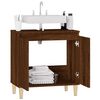 vidaXL Sink Cabinet Brown Oak 58x33x60 cm Engineered Wood