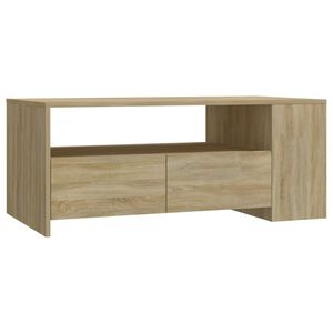 vidaXL Coffee Table Sonoma Oak 102x55x42 cm Engineered Wood
