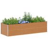 vidaXL Garden Raised Bed 290 x 100 x 68 cm Galvanised Steel
