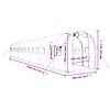 vidaXL Greenhouse with Steel Frame Green 28 m² 14x2x2 m