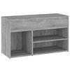 vidaXL Shoe Bench Grey Sonoma 80x30x45 cm Engineered Wood
