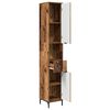 vidaXL Bathroom Cabinet with Drawer Old Wood 31.5 x 33 x 190 cm