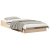 vidaXL Bed Frame Brown 80 x 200 cm Solid Pine Wood