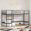 vidaXL Kids'Loft Bed Frame Black 90 x 190 cm Steel