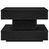 vidaXL Coffee Table 360-Degree Rotatable Black 50x50x34.5 cm