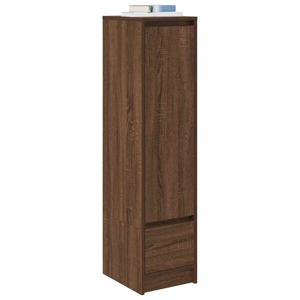 vidaXL Highboard Brown Oak 29.5x34x119.5 cm Engineered Wood
