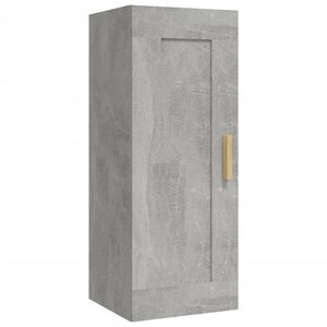 vidaXL Wall Cabinet Concrete Grey 35x34x90 cm Engineered Wood