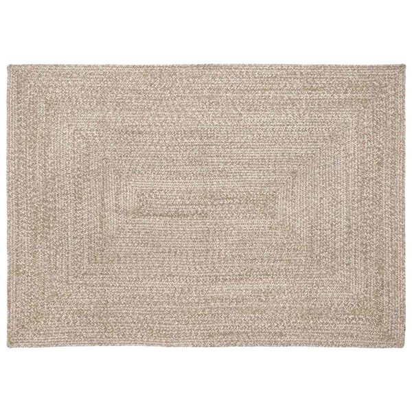 vidaXL Area Rugs Rectangular Natural and White 140 x 200 cm
