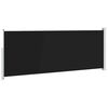 vidaXL Patio Retractable Side Awning 180x500 cm Black
