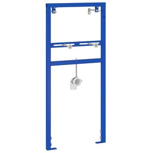 vidaXL Bathroom Wall Support Height Adjustable Blue 50 x 3 x 112 cm