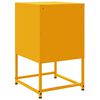 vidaXL Bedside Cabinets 2 pcs Mustard Yellow 36x39x60.5 cm Steel
