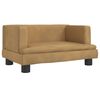 vidaXL Dog Bed Brown 60x40x30 cm Velvet