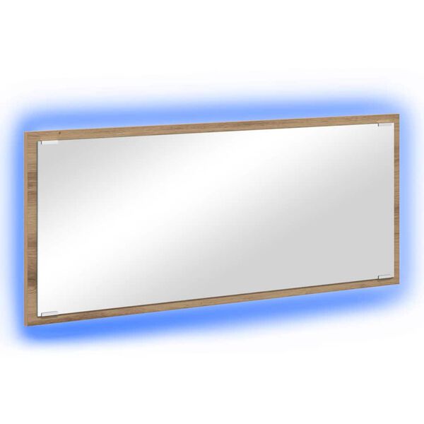 vidaXL Mirror with Mirror Artisan Oak 90 x 8.5 x 37 cm Engineered Wood