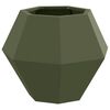 vidaXL Planter 2 pcs Olive Green 50 x 50 x 40 cm Steel