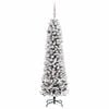 vidaXL Artificial Christmas Tree with 300 LEDs with Stand White 180 cm