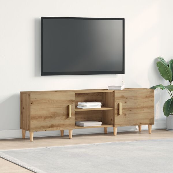 vidaXL TV Cabinet Artisan oak 150 x 30 x50 cm Engineered Wood