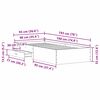 vidaXL Bed Frame with Drawer Old Wood 90 x 190 cm Engineered Wood