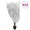 vidaXL Plant Fleece Covers with Drawstring 12 pcs 70 g/m&sup2; 0,8x1 m