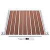 vidaXL WPC Fence Set 2 Square + 1 Slanted 446x186 cm Brown