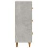 vidaXL Sideboard Concrete Grey 34.5x34x90 cm Engineered Wood