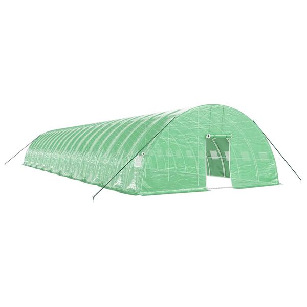 vidaXL Greenhouse with Steel Frame Green 120 m&sup2; 20x6x2.85 m