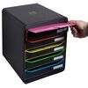 Exacompta Big-Box Plus Desktop Drawer Set Black Office with 5 Drawers Black