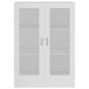 vidaXL Vitrine Cabinet White 82.5x30.5x115 cm Engineered Wood