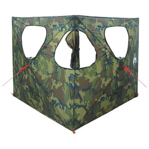 vidaXL Hunting Tent Camouflage 145 x 145 x 150 cm Polyester and Steel