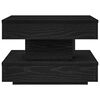 vidaXL Coffee Table 360-Degree Rotatable Black 50x50x34.5 cm